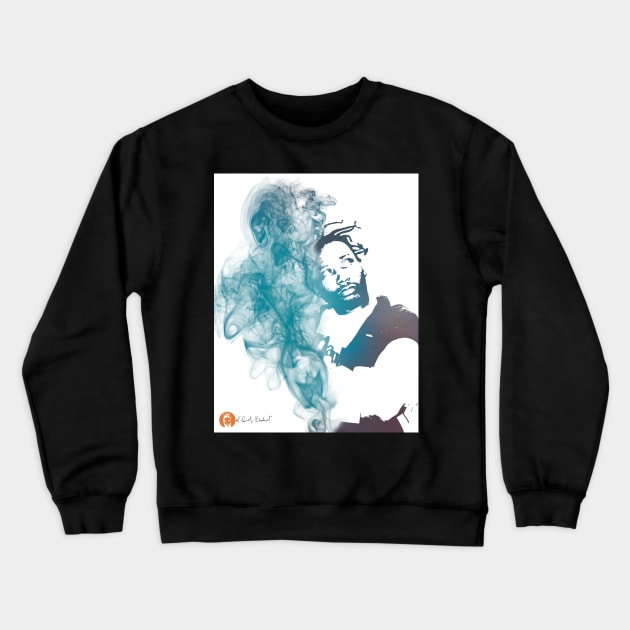 Ol' Dirty Bastard ODB Smoke Dispersion Portrait Crewneck Sweatshirt by nolabel